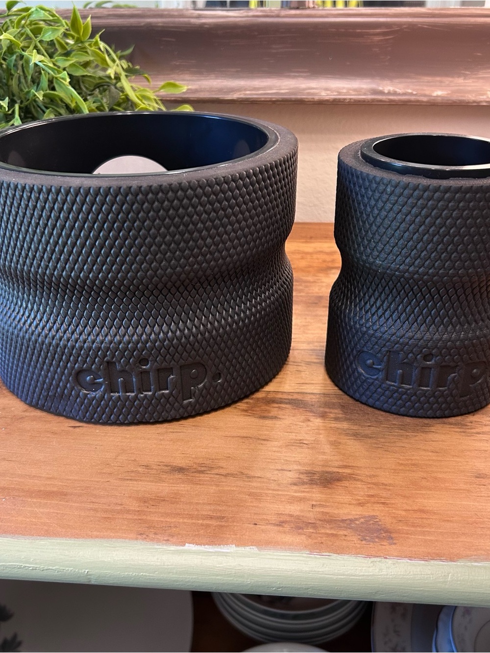 Chirp Wheel XR 2-Pack Set - 6” Deep Tissue & 4” Focus Back Rollers Black
